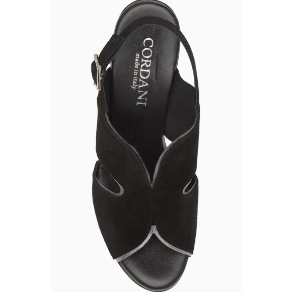 NEW CORDANI toni slingback heels in black suede - Picture 5 of 6